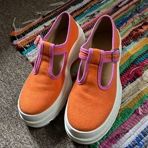 Platform T-Strap Oxfords